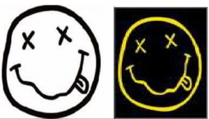 Smiley face logo Marc Jacobs