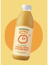 Healthy food branding, image of Innocent Smoothies