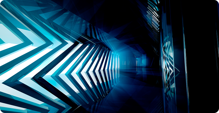 Trademark docketing, image of blue arrows on wall